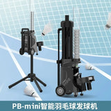 AOOKMIYA Mini I Badminton Serving Machine Portable PB-Min Badminton Serving Machine Single Barrel Badminton Feeding Machine