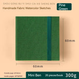 Mini Livro Aquarela Tecido, 300g, Polpa De Madeira, Grão Fino, Portátil, Viagem Sketchbook, Art Students, Pintura Especial, Art Supplies