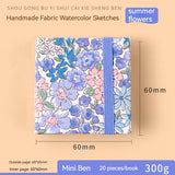Mini Livro Aquarela Tecido, 300g, Polpa De Madeira, Grão Fino, Portátil, Viagem Sketchbook, Art Students, Pintura Especial, Art Supplies