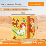 Mini Livro Aquarela Tecido, 300g, Polpa De Madeira, Grão Fino, Portátil, Viagem Sketchbook, Art Students, Pintura Especial, Art Supplies