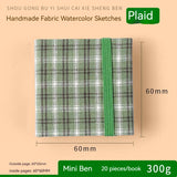 Mini Livro Aquarela Tecido, 300g, Polpa De Madeira, Grão Fino, Portátil, Viagem Sketchbook, Art Students, Pintura Especial, Art Supplies