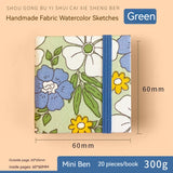Mini Livro Aquarela Tecido, 300g, Polpa De Madeira, Grão Fino, Portátil, Viagem Sketchbook, Art Students, Pintura Especial, Art Supplies