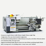 Mini Máquina De Torno De Metal, Rosqueamento, Semi-Automático, Máquina-Ferramenta CNC, Curso De 400mm