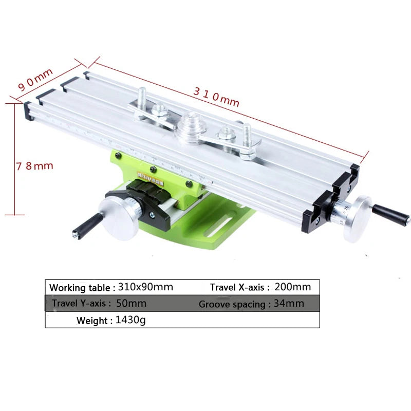 Mini Multifunctional Cross Working Table/ slide table support For Dril ...