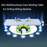 Mini Multifunctional Cross Working Table/ slide table support For Drilling Milling Machine Bench drill stent Tools 1PC