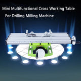 Mini Multifunctional Cross Working Table/ slide table support For Drilling Milling Machine Bench drill stent Tools 1PC