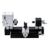 Mini Torno De Metal Aprimorado Para Processamento De Madeira De Alumínio E Materiais Plásticos, Centro Galvanizado, Aumentar, DIY, 50mm