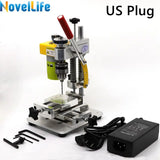 Mini furadeira de precisão cnc máquina de perfuração de mesa portátil perfurador de bancada b10 mandril metal madeira jade diy artesanato ferramenta