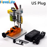 Mini furadeira de precisão cnc máquina de perfuração de mesa portátil perfurador de bancada b10 mandril metal madeira jade diy artesanato ferramenta