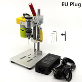 Mini furadeira de precisão cnc máquina de perfuração de mesa portátil perfurador de bancada b10 mandril metal madeira jade diy artesanato ferramenta