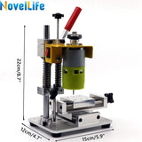 Mini furadeira de precisão cnc máquina de perfuração de mesa portátil perfurador de bancada b10 mandril metal madeira jade diy artesanato ferramenta