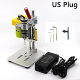 Mini furadeira de precisão cnc máquina de perfuração de mesa portátil perfurador de bancada b10 mandril metal madeira jade diy artesanato ferramenta