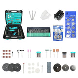 Mini máquina de gravura elétrica, ferramentas rotativas, conjunto de acessórios Dremel, máquina de polimento, ferramentas elétricas DIY