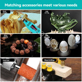 Mini máquina de gravura elétrica, ferramentas rotativas, conjunto de acessórios Dremel, máquina de polimento, ferramentas elétricas DIY