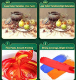 Miya Gouache Paint 42 Colors Artist Professional Gouache Paint Set New Upgrade Jelly Gouache Paints 80ml/Color Painting Supplies