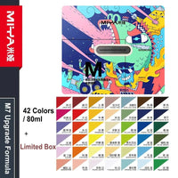 Miya Gouache Paint 42 Colors Artist Professional Gouache Paint Set New Upgrade Jelly Gouache Paints 80ml/Color Painting Supplies