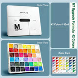 Miya Gouache Paint 42 Colors Artist Professional Gouache Paint Set New Upgrade Jelly Gouache Paints 80ml/Color Painting Supplies