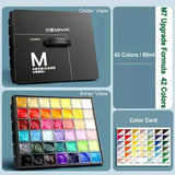 Miya Gouache Paint 42 Colors Artist Professional Gouache Paint Set New Upgrade Jelly Gouache Paints 80ml/Color Painting Supplies