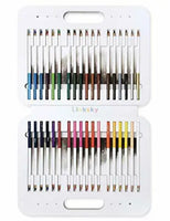 Miya himi lápis de chumbo solúvel em água, caneta aquosa de coloração 24,36,48 cores, conjunto de boa adesão, cor pura