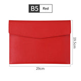 MoeTron-Bolsa organizadora de documentos em couro, Porta documentos, A5 Envelope, A6, Bolsa fêmea