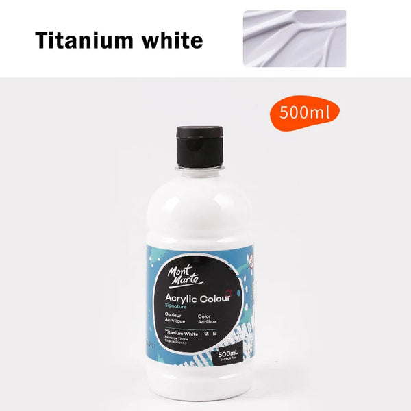 White Acrylic Paint 500Ml Large And Small Bottles, Waterproof And