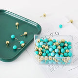 Multi Color Ball Push Pins, Cork Board, Photo Wall, Tachas Thumb, Pins De Desenho De Mapa De Madeira, 120Pcs
