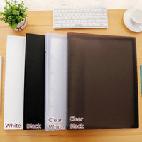 Multi-color A3 Binder 4 Rings A3 Folder For Document Storage HD Transparent Sleeves Ring Binder Folder With Rings