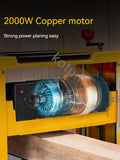 Multi-função Woodworking Press Planer, plaina elétrica, madeira espessura plaina, ferramentas para trabalhar madeira, 2000W
