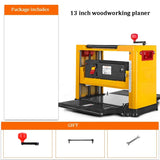Multi-função Woodworking Press Planer, plaina elétrica, madeira espessura plaina, ferramentas para trabalhar madeira, 2000W