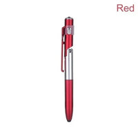 Multifunções Caneta Esferográfica com Luz LED, 4 em 1, Dobre o Suporte do Telefone, Noite Leia, Lápis de Escrita, Escritório, Escola, Papelaria Estudante