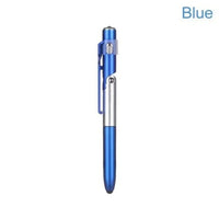 Multifunções Caneta Esferográfica com Luz LED, 4 em 1, Dobre o Suporte do Telefone, Noite Leia, Lápis de Escrita, Escritório, Escola, Papelaria Estudante