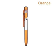 Multifunções Caneta Esferográfica com Luz LED, 4 em 1, Dobre o Suporte do Telefone, Noite Leia, Lápis de Escrita, Escritório, Escola, Papelaria Estudante