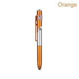 Multifunções Caneta Esferográfica com Luz LED, 4 em 1, Dobre o Suporte do Telefone, Noite Leia, Lápis de Escrita, Escritório, Escola, Papelaria Estudante