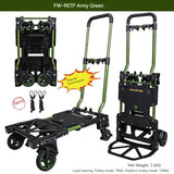 Multifuncional Folding Trolley, Grande Capacidade, Camping Wagon, Handcart portátil, Handle Picnic Cart