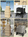 Multifuncional Folding Trolley, Grande Capacidade, Camping Wagon, Handcart portátil, Handle Picnic Cart