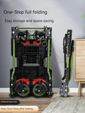 Multifuncional Folding Trolley, Grande Capacidade, Camping Wagon, Handcart portátil, Handle Picnic Cart
