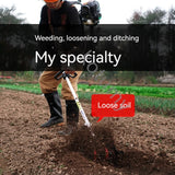 Multifuncional Garden Lawn Mower, Four-Stroke Mochila, Gasolina, Distribuição de Terra, Weeding Tools