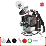 Multifuncional Garden Lawn Mower, Four-Stroke Mochila, Gasolina, Distribuição de Terra, Weeding Tools