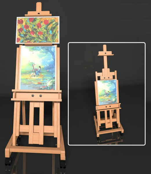 AOOKMIYA Wooden Easel Caballete De Pintura Portable Easel Box Painting