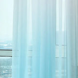 NAPEARL Gradient Tulle Curtain Window Modern Bedroom for Living Room Voile Solid Color Sheer Yarn Panel Kitchen Ready Made