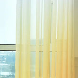 NAPEARL Gradient Tulle Curtain Window Modern Bedroom for Living Room Voile Solid Color Sheer Yarn Panel Kitchen Ready Made