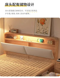 NEW Nordic solid wood bed soft against 1.5 meters high box air pressure storage 1.8 meters storage drawer 1.35 meters box bed fl