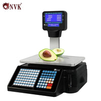 NVK TMA 30kg Smart Digital Barcode Scales With Printer Weighing Balance 15kg Receipt Bill Label Support Spanish Arabic Scale