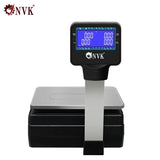 NVK TMA 30kg Smart Digital Barcode Scales With Printer Weighing Balance 15kg Receipt Bill Label Support Spanish Arabic Scale