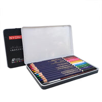NYONI Premium Soft Core 72 Watercolor Pencils 12-100 Lapis De Cor Professional Water Soluble Colored Pencil for Art Supplies