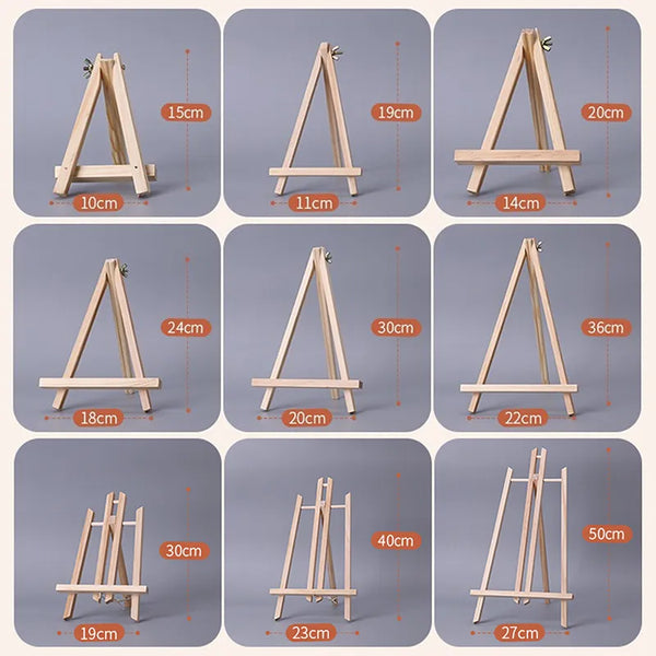 10pcs Wooden Mini Easel Frame Wedding Table Number Stand Photo Display  Holder