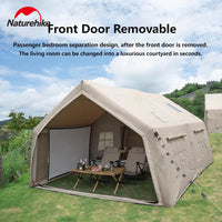 Naturehike 17.2 Air Tent Large Cabin Inflatable Tent Family Outdoor Camping Travel Glamping Big House 1 Room 1 Hall With Chimney