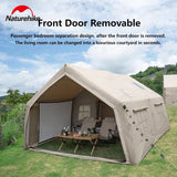 Naturehike 17.2 Air Tent Large Cabin Inflatable Tent Family Outdoor Camping Travel Glamping Big House 1 Room 1 Hall With Chimney
