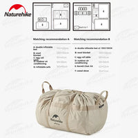 Naturehike 17.2 Air Tent Large Cabin Inflatable Tent Family Outdoor Camping Travel Glamping Big House 1 Room 1 Hall With Chimney