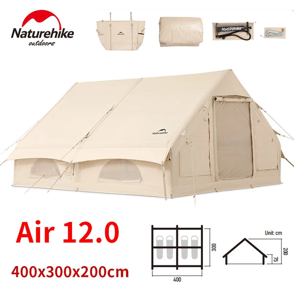 naturehike cotton tent Naturehike Air 12.0 Inflatable Tent Cotton House Waterproof Glamping T – AOOKMIYA